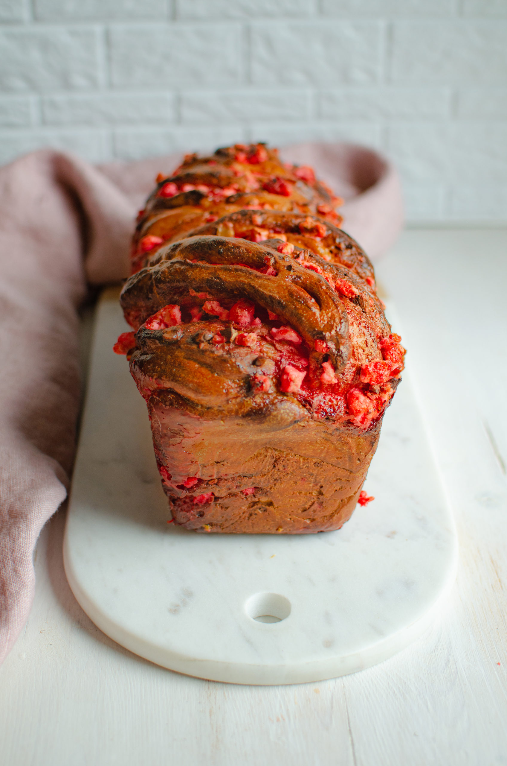 Babka à la praline rose - Dites Vanille