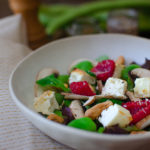 Salade de fèves et framboises