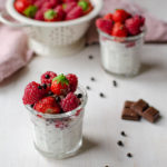 Yaourt stracciatella fruits rouges